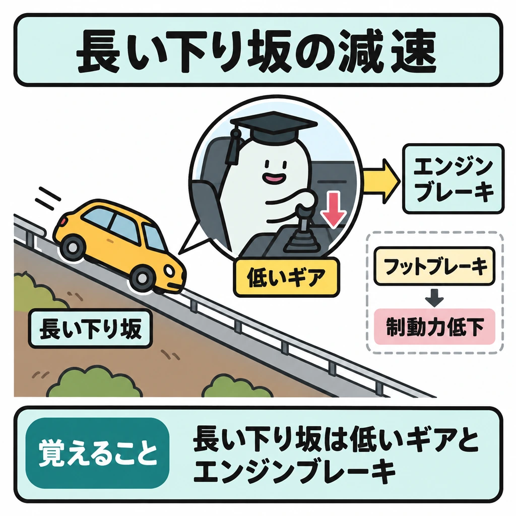 エンジンブレーキ 高速ギア 制動力